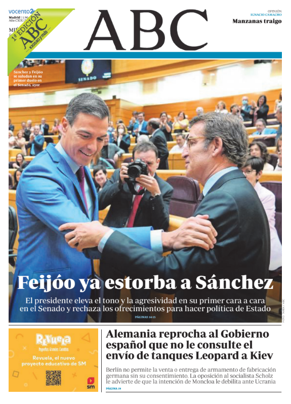 Portadas de la prensa internacional de este miércoles 8 de junio de 2022