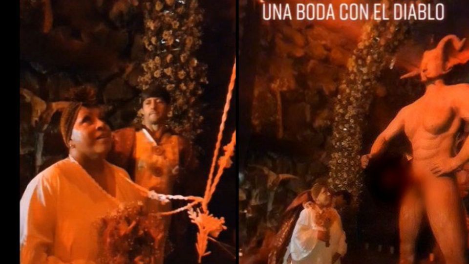 ¡Sape gato! Mexicana se casó con “el Diablo” en una boda satánica, “acepto, no importa”