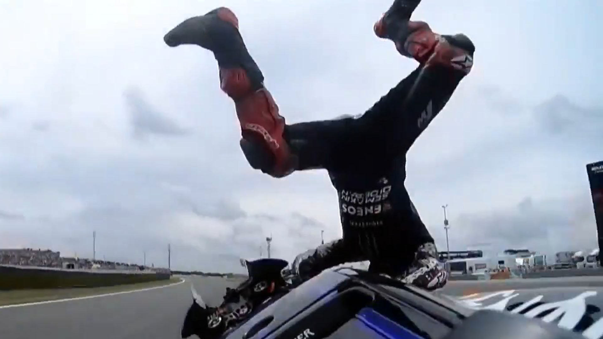 La escalofriante caída de Fabio Quartararo en el MotoGP en Assen, la Catedral del Motociclismo (VIDEOS)