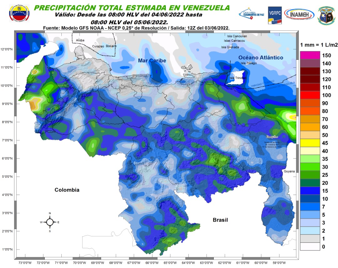 Nubosidad y ráfagas de viento: el pronóstico de Inameh para este #4Jun