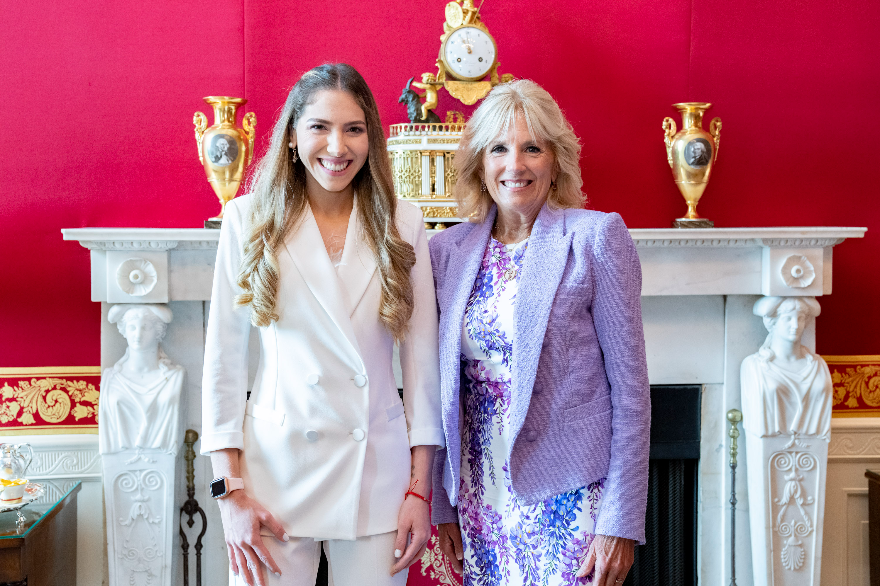 Fabiana Rosales recibida en la Casa Blanca por la primera dama de los EEUU (FOTO)