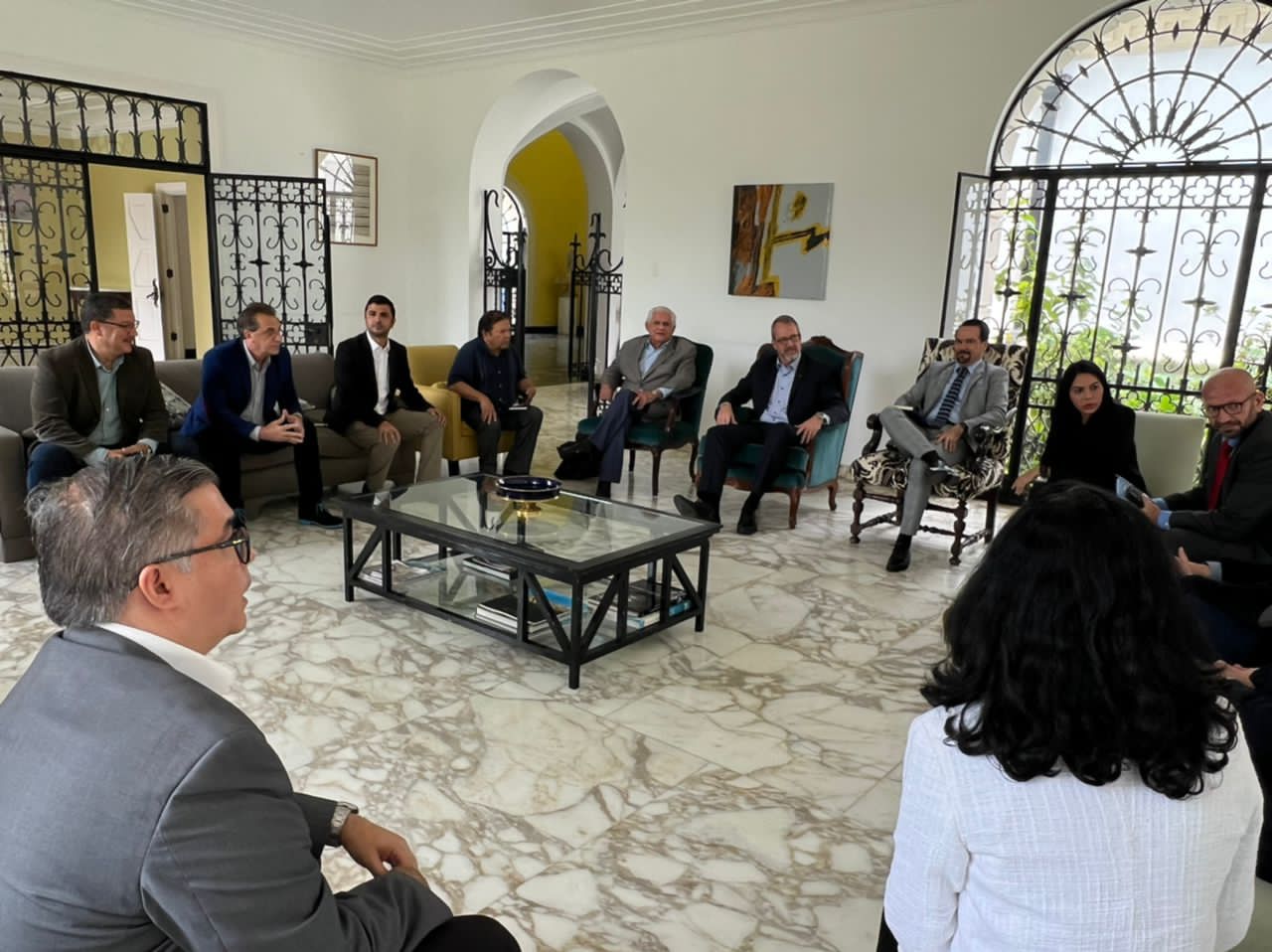 Embajadores James Story y Romain Nadal sostuvieron reunión con la Plataforma Unitaria