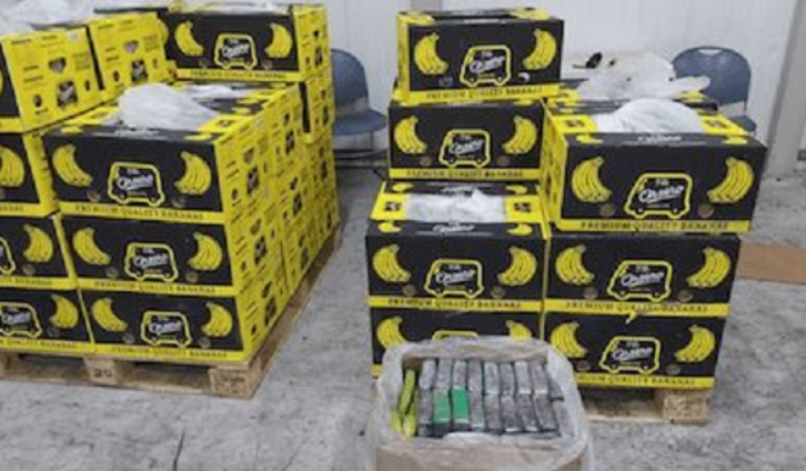 Portugal incautó ocho toneladas de cocaína oculta en cargamento de bananas