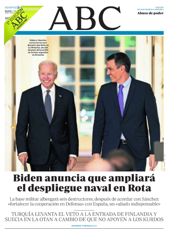 Portadas de la prensa internacional de este miércoles 29 de junio de 2022