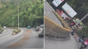Derrame de gasoil en la carretera Panamericana mantiene cerrada la vía sentido San Antonio de los Altos #30Ago