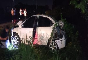Accidente de tránsito de un secretario de la gobernación chavista de Bolívar dejó cuatro heridos