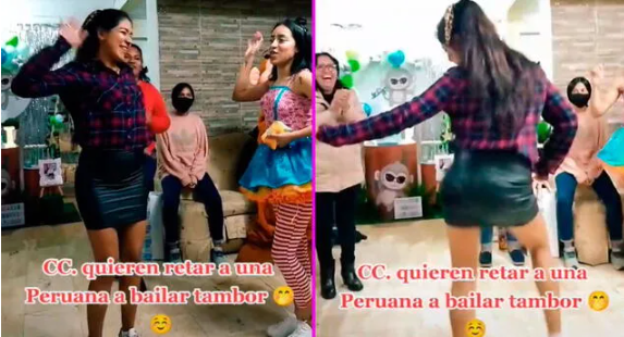 VIRAL: Conoce los pasos prohibidos de esta peruana a la que retaron a bailar tambor venezolano (VIDEO)