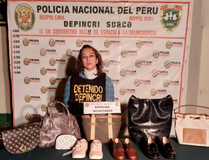 Venezolano se juntó con “la Tía Fashion” para robar ropa y carteras de lujo en Perú