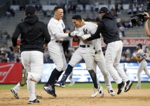 Batazo de Oswaldo Cabrera decidió primer triunfo de Yankees ante Mellizos en doble tanda (Video)