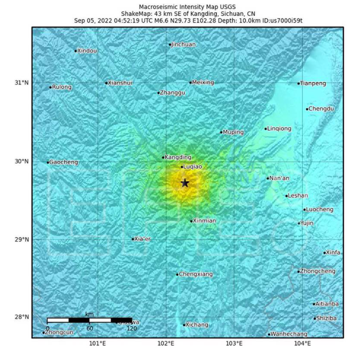 Suben a 46 los muertos tras terremoto de magnitud 6,8 en el centro de China