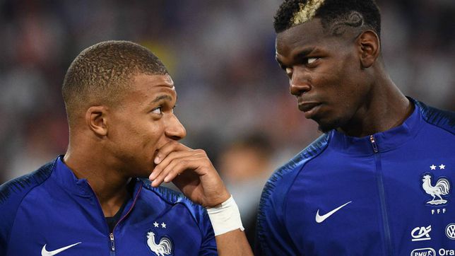 Mbappé negó problemas con Paul Pogba, pese al asunto familiar del juventino