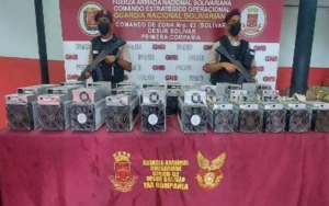 Incautaron 19 máquinas para minar criptomonedas en Bolívar