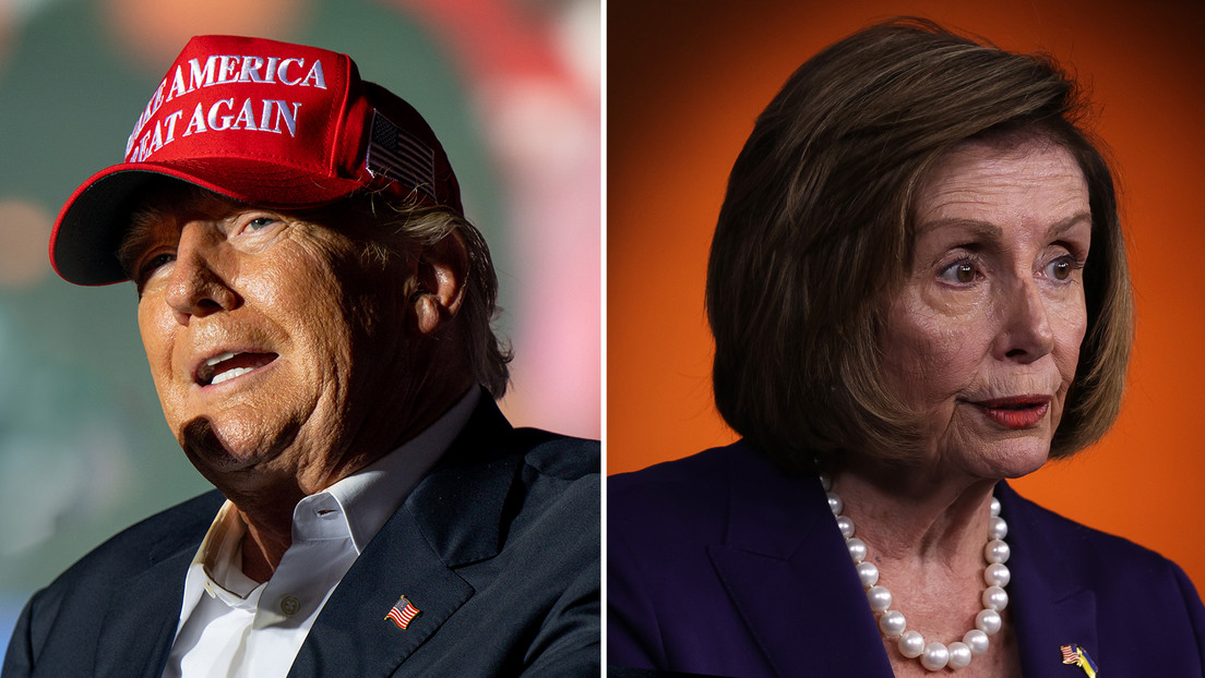 Trump tacha a Pelosi de “loca” e insinúa que se postulará para las presidenciales de 2024