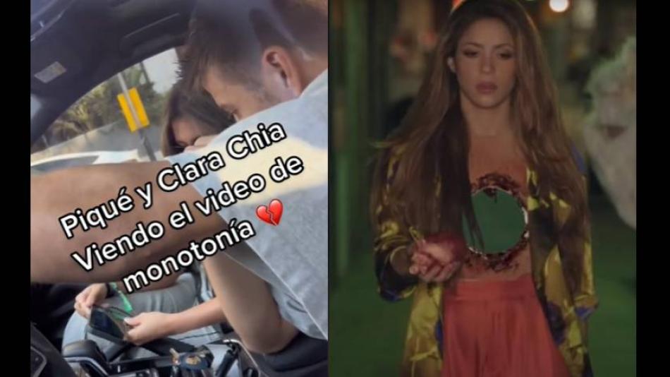 Piqué y Clara Chía viendo “Monotonía” de Shakira: el video viral en el mundo