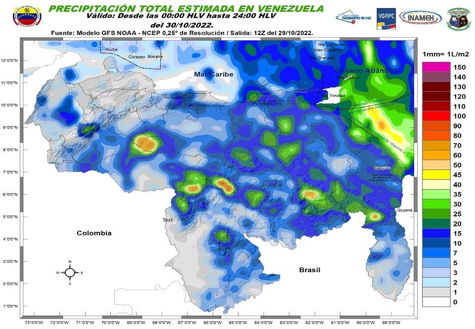 Inameh mantiene bajo observación la posible formación de una depresión tropical en Venezuela #30Oct