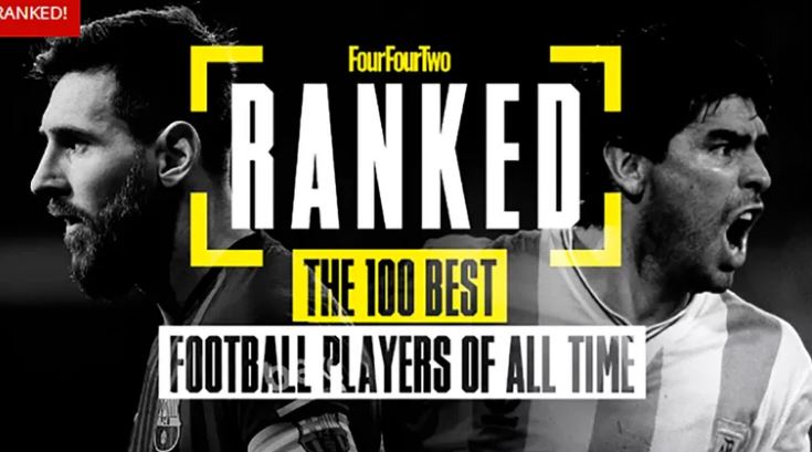 Revista inglesa publicó polémico ranking de los 100 mejores futbolistas de la historia