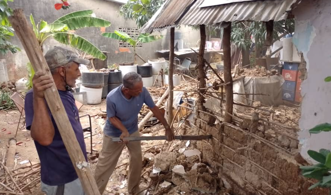 Al menos 37 familias damnificadas en Lara tras las últimas lluvias en el país