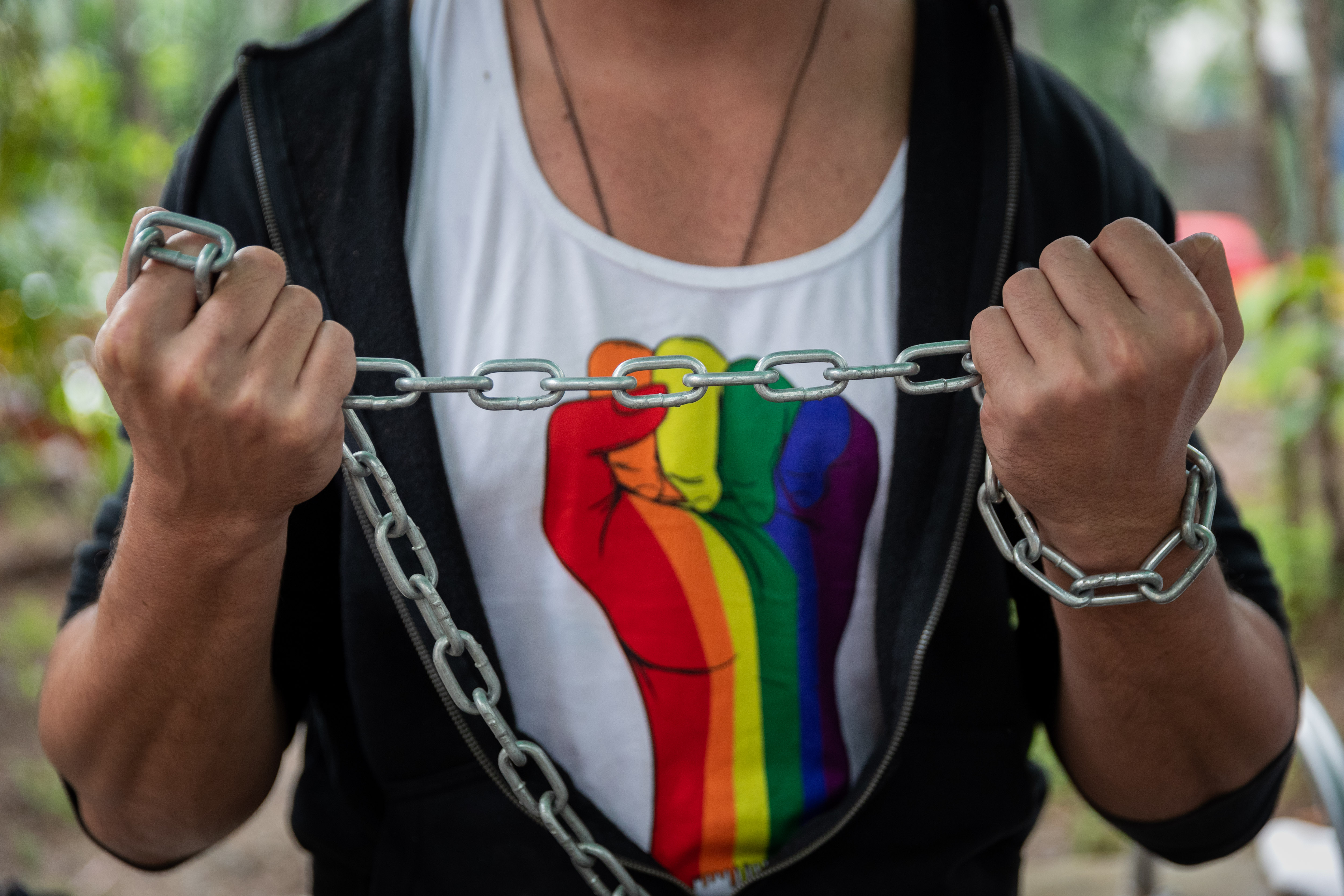 Una semana encadenados, perseverante lucha de activistas Lgbtiq+ en Venezuela