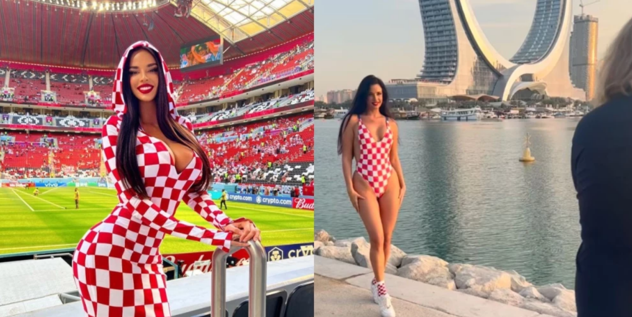 Le piden fotos y videos: Ella es Ivana Knoll “la hincha más bella” de Qatar 2022