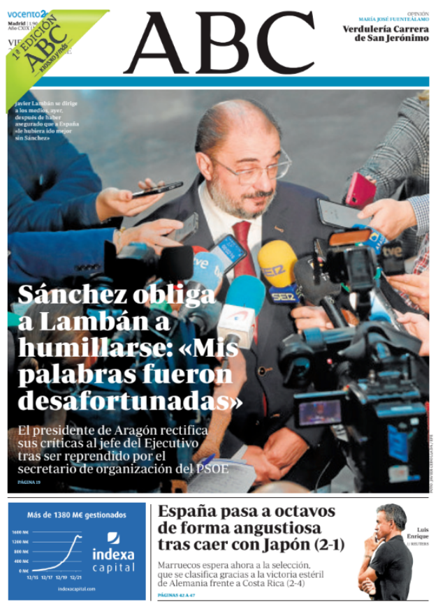 Portadas de la prensa internacional de este viernes 2 de diciembre de 2022