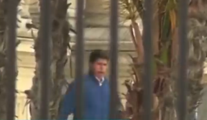En VIDEO: el momento en que Pedro Castillo huyó del Palacio de Gobierno con su familia