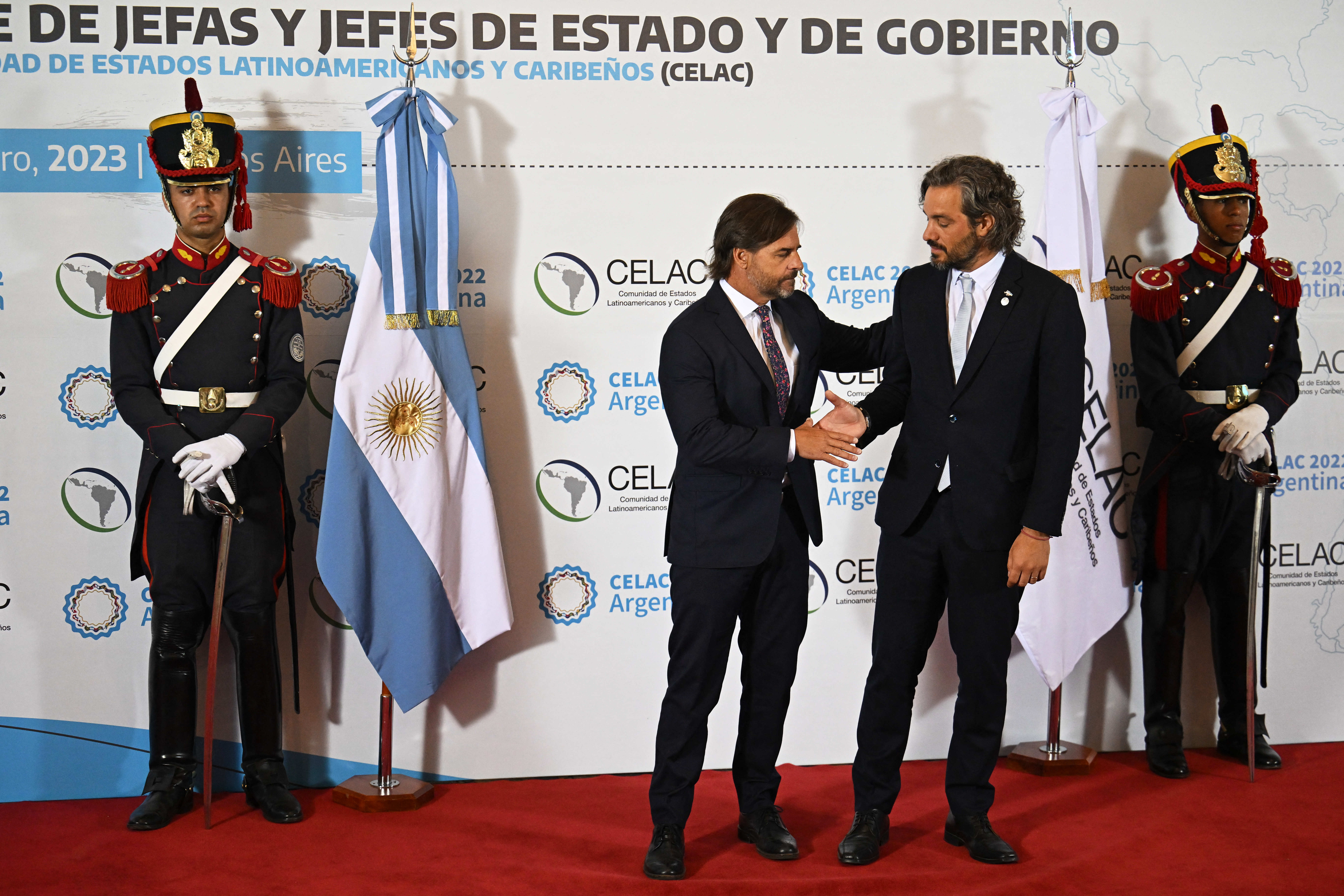 Canciller argentino recibe a los asistentes a la Cumbre de la Celac