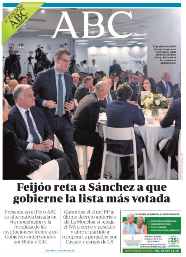 Portadas de la prensa internacional de este miércoles 11 de enero de 2023