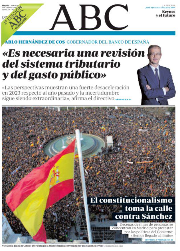 Portadas de la prensa internacional de este domingo 22 de enero de 2023