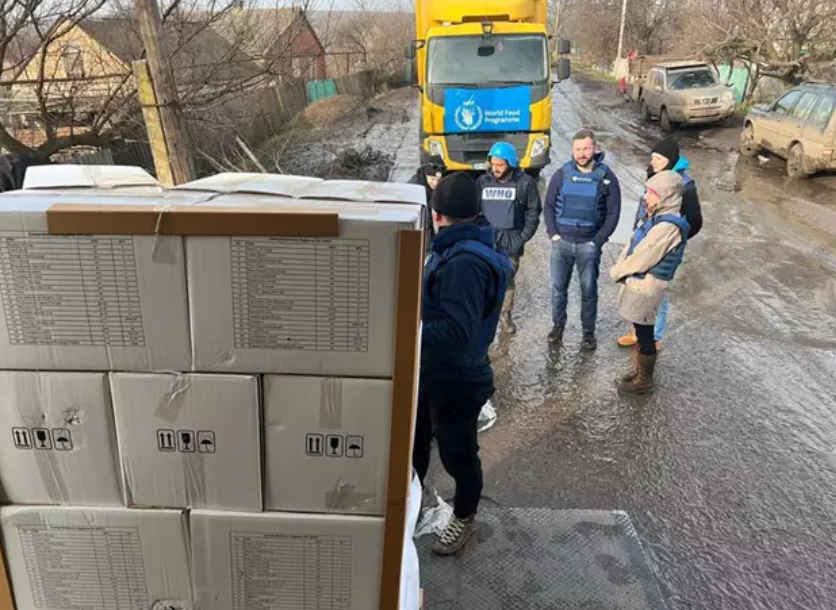 Primer convoy humanitario de la ONU llega a la ciudad ucraniana de Soledar