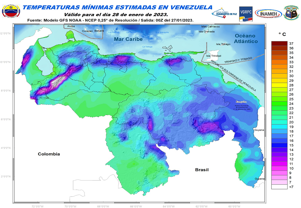 Continúan condiciones meteorológicas estables y pocas precipitaciones en gran parte del país, según Inameh este #28Ene