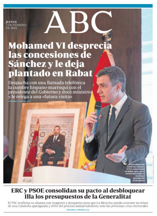 Portadas de la prensa internacional de este jueves 2 de febrero de 2023