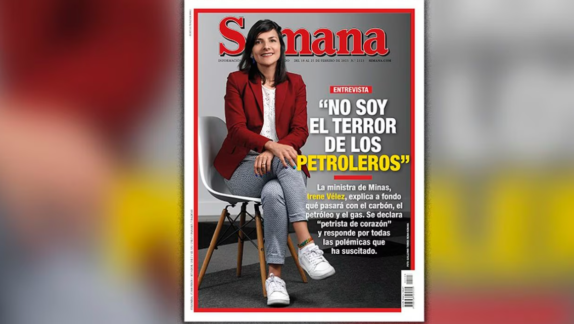 Semana: Ministra colombiana, Irene Vélez aseguró que “no es el terror de los petroleros”