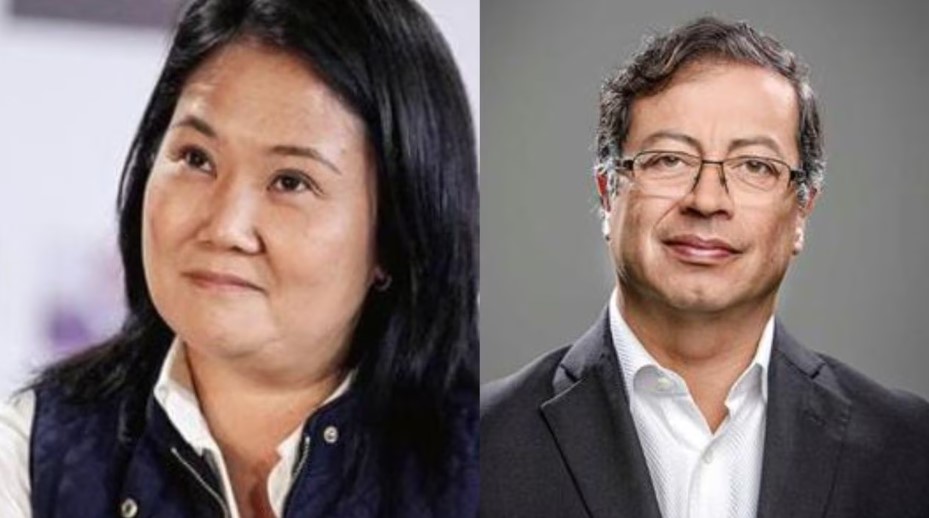 Keiko Fujimori se las canta a Gustavo Petro: No meta su nariz roja en el Perú