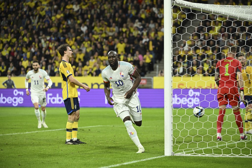 Bélgica inició nueva era con triplete de Lukaku a Suecia