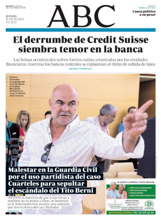 Portadas de la prensa internacional de este jueves 16 de marzo de 2023