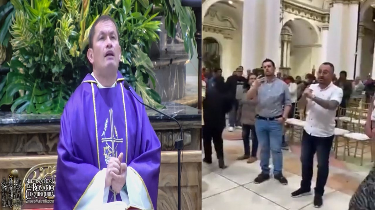 Peregrinos de Medellín encararon al sacerdote que insulto en su homilía a la “cultura paisa” (VIDEO)