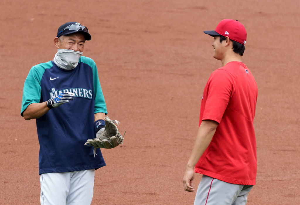 El gesto que le dedicó Shohei Ohtani a Ichiro Suzuki en su reencuentro (Video)