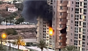 Dos personas sufrieron quemaduras durante incendio en un apartamento de Margarita (VIDEO)