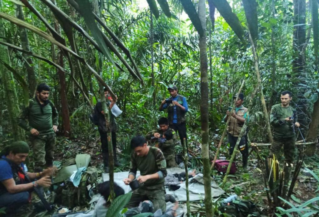 ¡Los milagros existen! Hallaron con vida a los niños perdidos en la selva del Guaviare