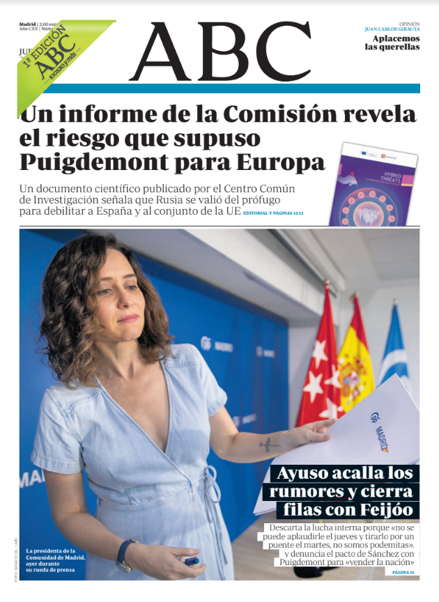 Portadas de la prensa internacional de este jueves 27 de julio de 2023