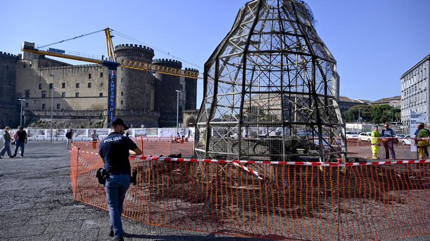 Detienen a un vagabundo por destruir la “Venus de Los trapos” de Pistoletto en Nápoles