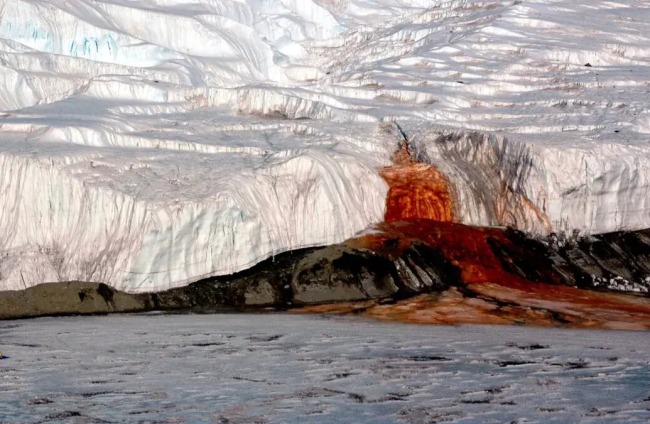 Descubren después de un siglo el misterio de las “cataratas de sangre”