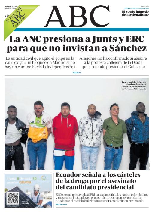 Portadas de la prensa internacional de este sábado 12 de agosto de 2023