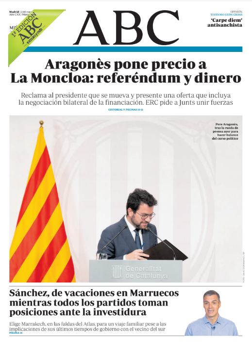 Portadas de la prensa internacional de este miércoles 2 de agosto de 2023