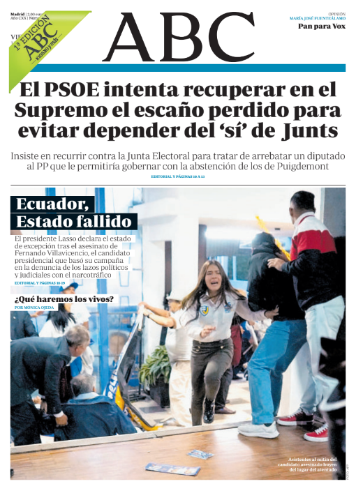 Portadas de la prensa internacional de este viernes 11 de agosto de 2023