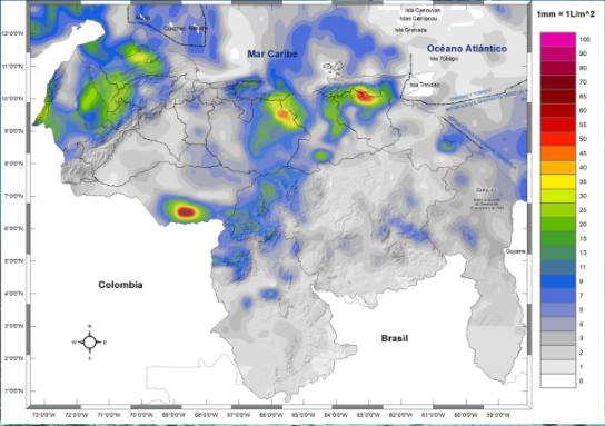 Inameh prevé baja probabilidad de lluvias en gran parte de Venezuela este #23Ago