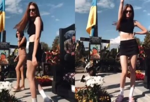 VIDEO: Terminaron tras las rejas por bailar sobre las tumbas de soldados ucranianos