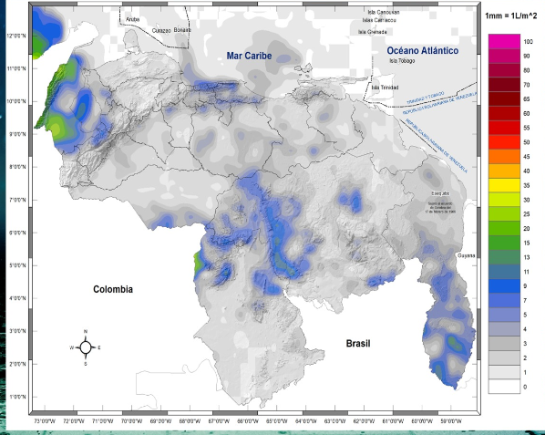 El estado del tiempo en Venezuela este #16Sep, según Inameh