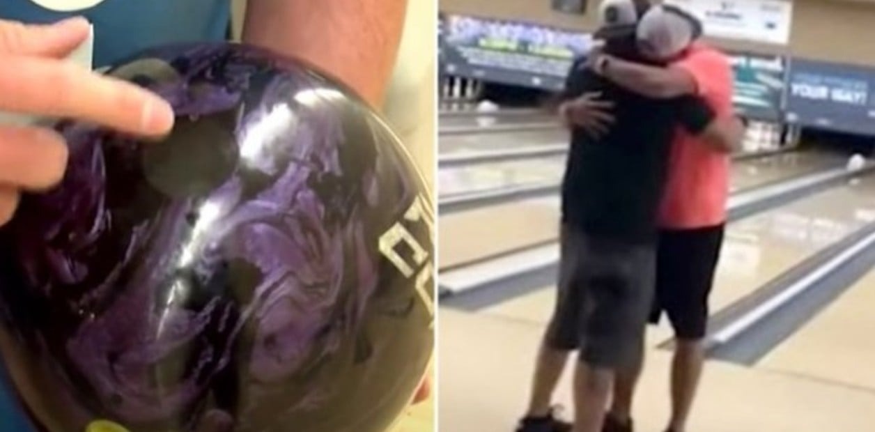 Colocó las cenizas de su padre dentro de una bola de bowling y logró 12 strikes en 12 tiros