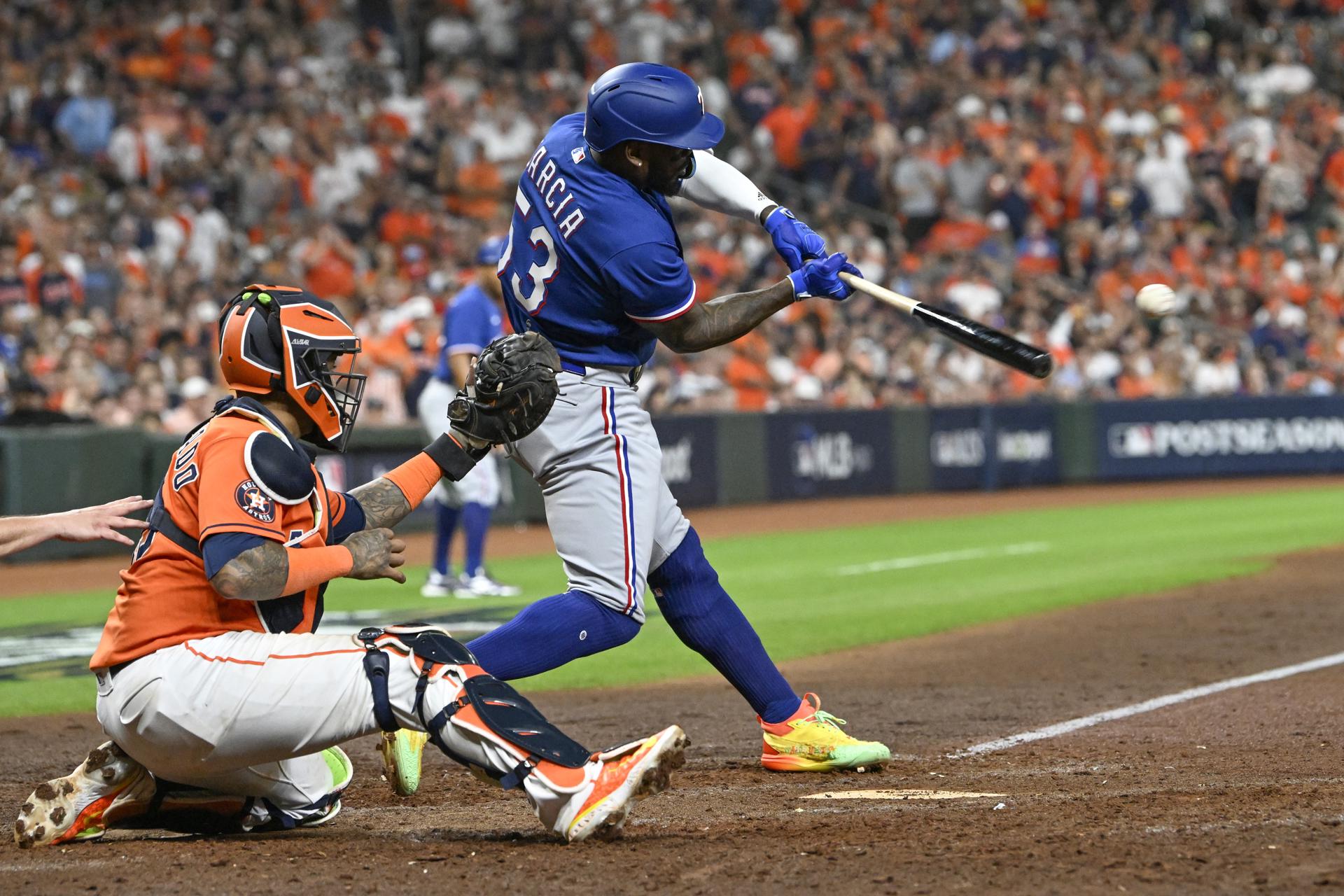 Grand Slam del cubano Adolis García forzó un séptimo juego entre Rangers y Astros